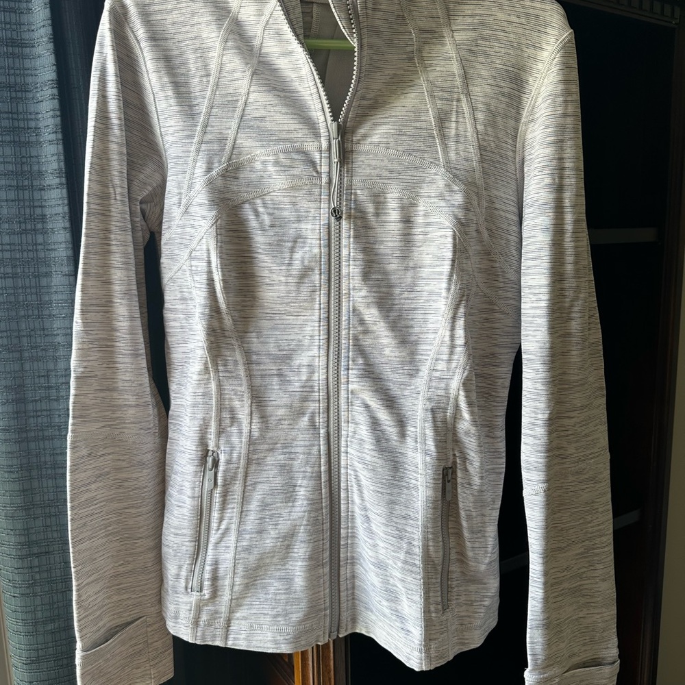 Lululemon Athletica Gray Utility Jacket with Stand-Up Collar